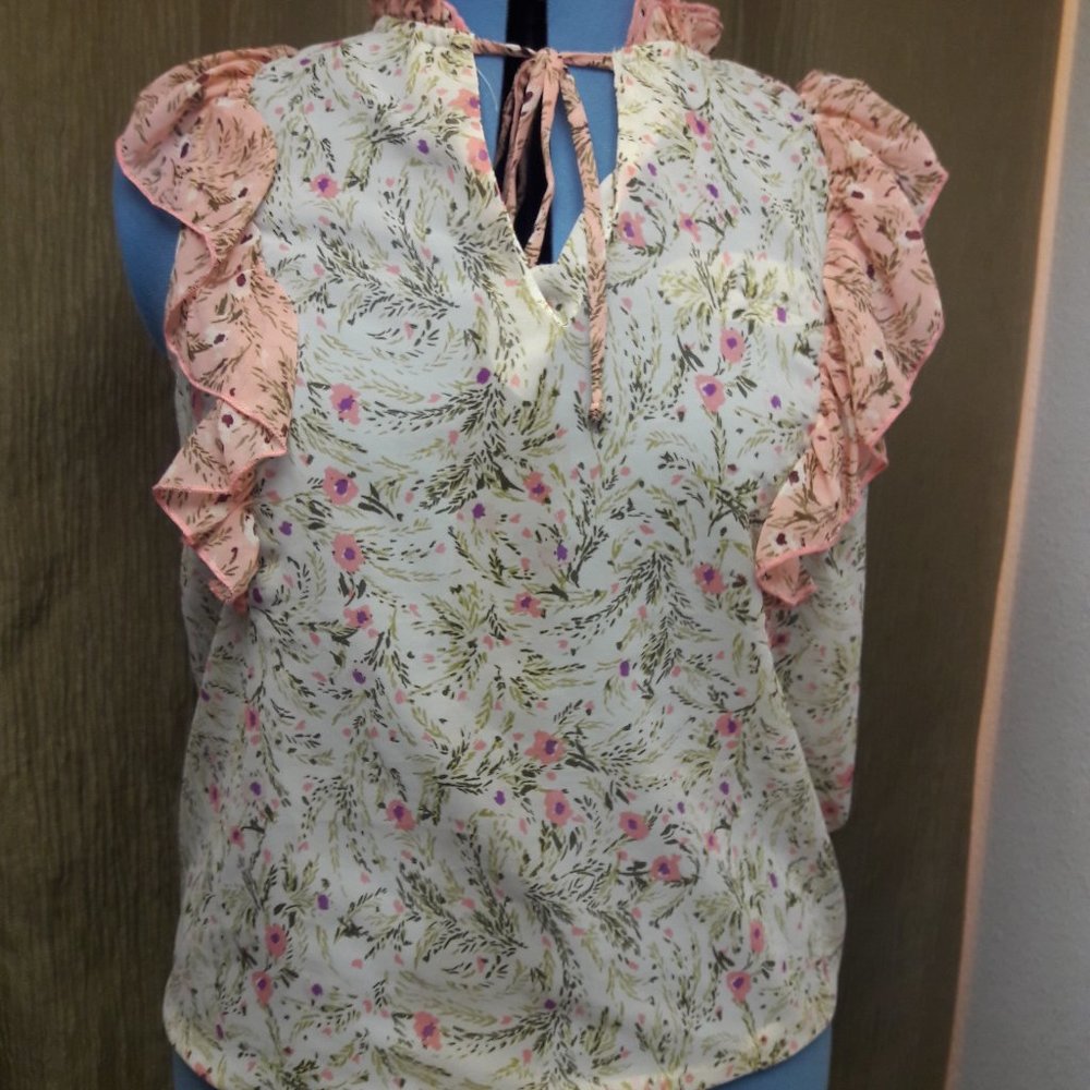 Studio B By Bobeau Cream Pink Lavendar Olive Green Large